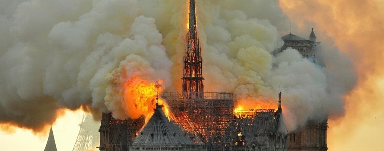 Notre Dame on Fire